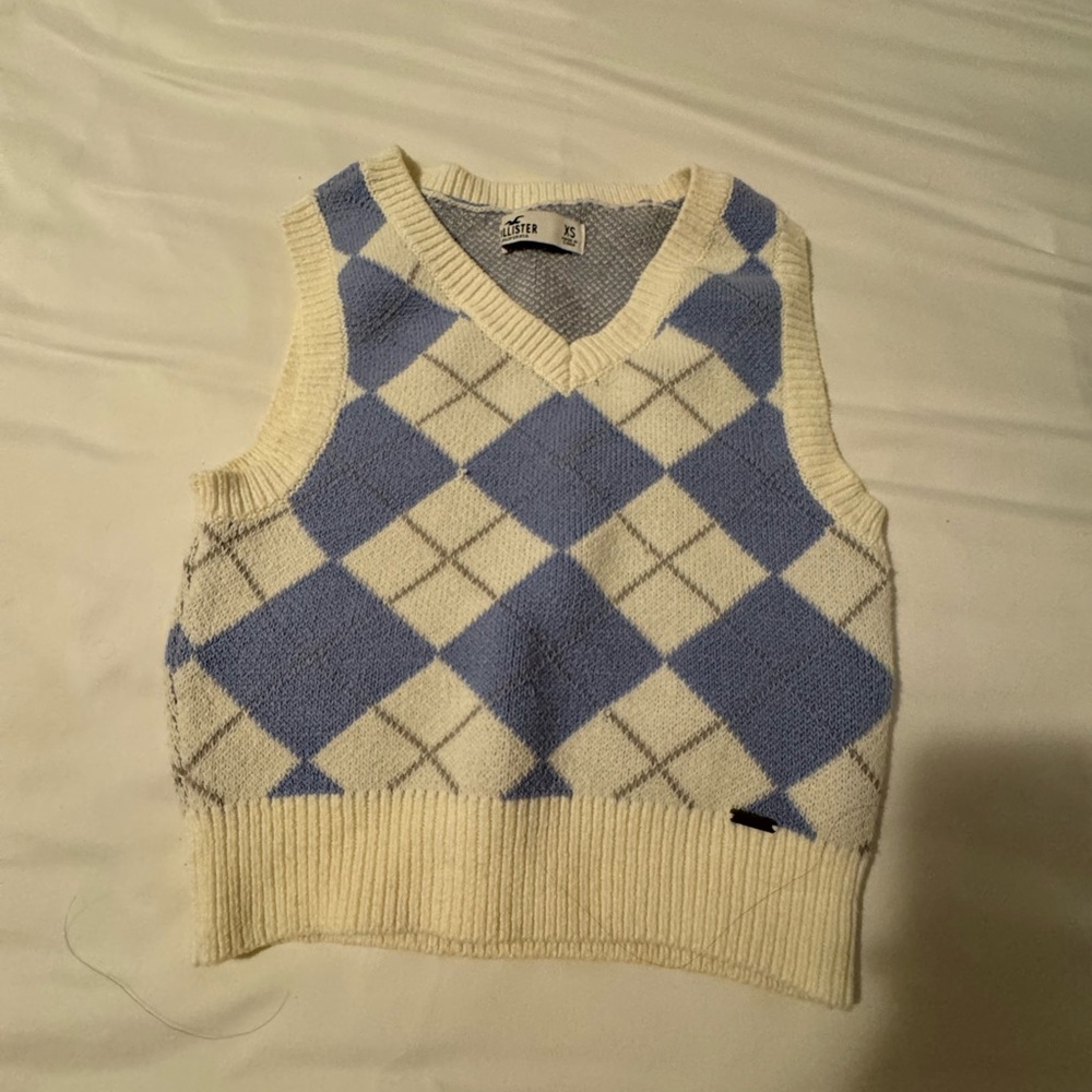 Hollister Checkered Sweater Vest